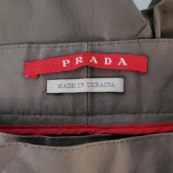 Prada Womans Khaki Chinos - Picture 2 of 9